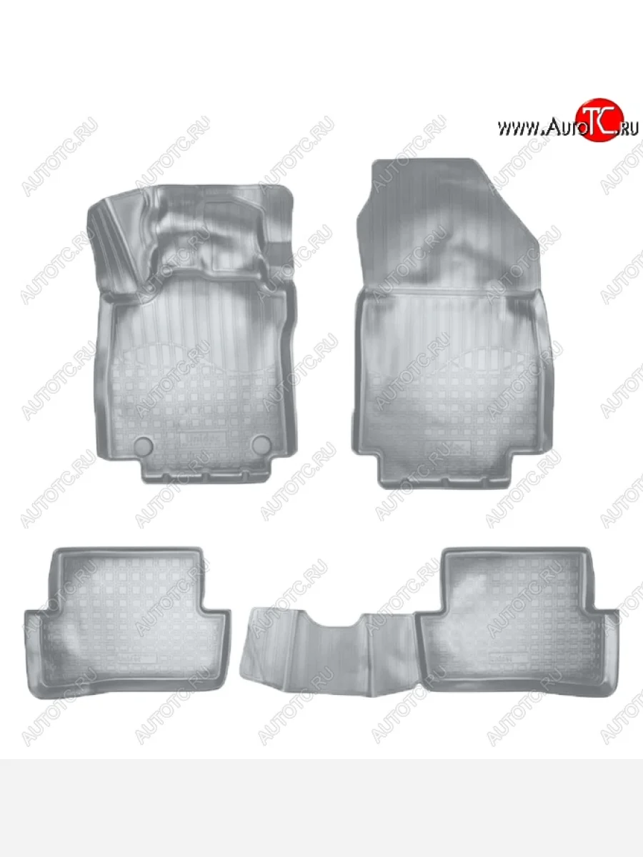 Коврики салонные Noplast (3D) Renault Clio BH98 дорестайлинг, хэтчбэк 5 дв. (2012-2016) (Серые)  в Самаре Самарской области