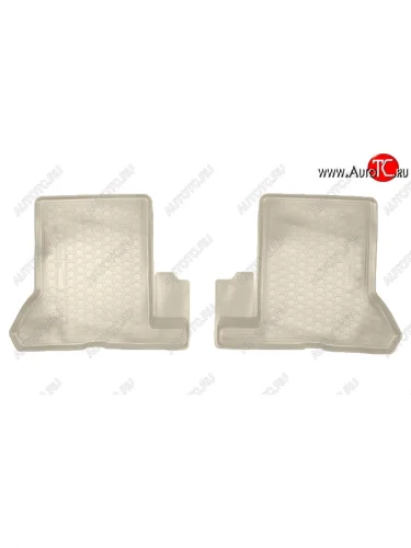 Коврики салонные Noplast (3D, 2 ряд) (Бежевые) Renault Dokker (2012-2025)
