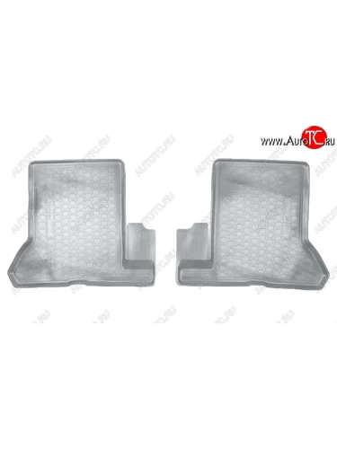 Коврики салонные Noplast (3D, 2 ряд) (Серые) Renault Dokker (2012-2025)