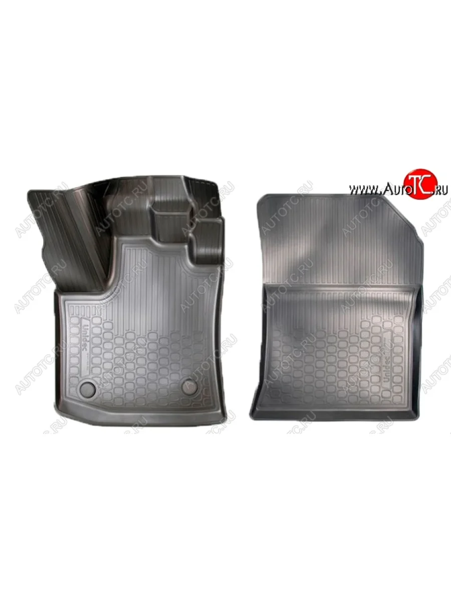 Коврики салонные Noplast (3D, передние)  Renault Dokker (2012-2025) (Черные)  в Самаре Самарской области