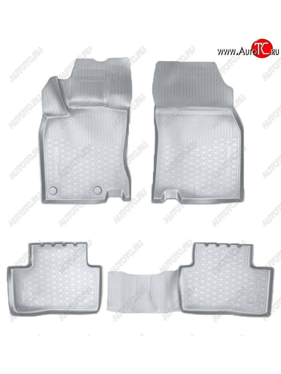 Коврики салонные Noplast (3D) Renault Kadjar дорестайлинг (2015-2018) (Серые)  с доставкой в г. Керчь