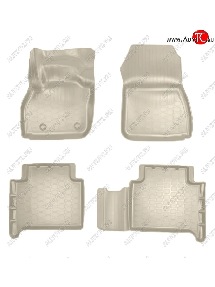 Коврики салонные Noplast (3D) Renault ZOE рестайлинг (2019-2025) (Бежевые)  с доставкой в г. Керчь