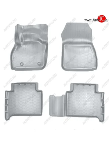 Коврики салонные Noplast (3D) (Серые) Renault ZOE рестайлинг (2019-2025)