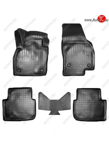 Коврики салонные Noplast (3D) (Черные) Skoda Kamiq (2019-2025)