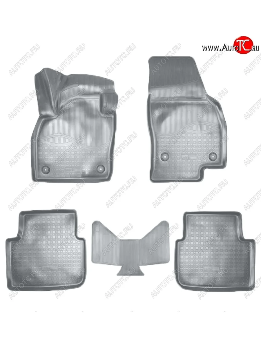 Коврики салонные Noplast (3D) Skoda Kamiq (2019-2025) (Серые)  в Самаре Самарской области