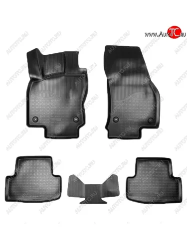 Коврики салонные Noplast (3D) (Черные) Skoda Karoq NU7 рестайлинг (2020-2025)