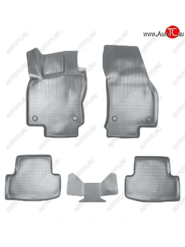 Коврики салонные Noplast (3D) (Серые) Skoda Karoq NU7 рестайлинг (2020-2025)