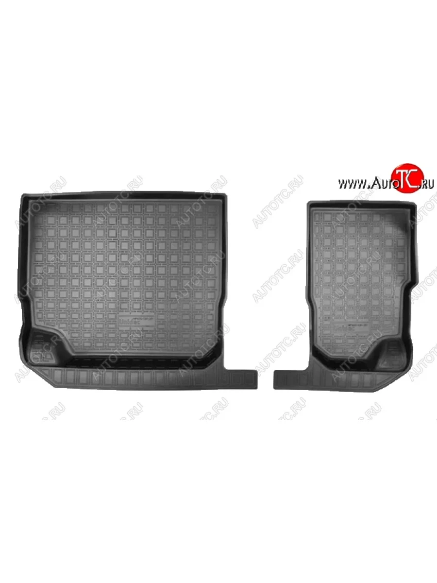 Коврики салонные Noplast (3D, 3 ряд) Skoda Kodiaq 1 NS7 дорестайлинг (2017-2021) (Черные)  в Самаре Самарской области