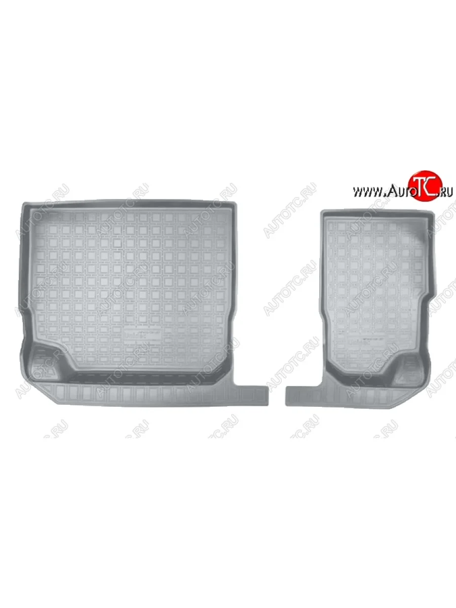 Коврики салонные Noplast (3D, 3 ряд) Skoda Kodiaq 1 NS7 дорестайлинг (2017-2021) (Серые)  в Самаре Самарской области