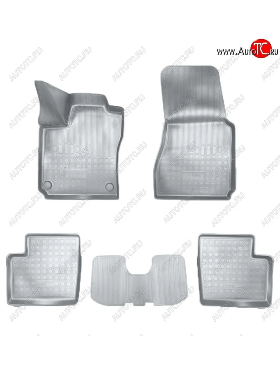 Коврики салонные Noplast (3D) Smart Fortwo C451 3 дв. (2006-2015) (Серые)  в Перми Пермском крае