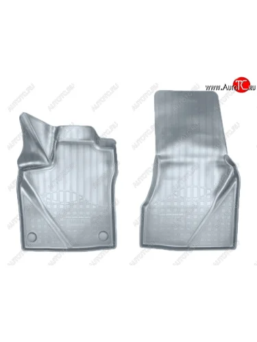 Коврики салонные Noplast (3D) (Серые) Smart Fortwo C453 хэтчбэк 3 дв. рестайлинг (2014-2025)