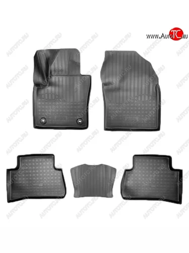 Коврики салонные Noplast (3D) (Черные) Toyota C-HR NGX10, ZGX10 дорестайлинг (2016-2019)