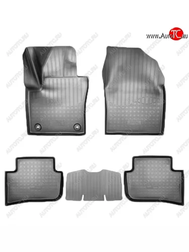 Коврики салонные Noplast (3D, полный привод) (Черные) Toyota C-HR NGX10, ZGX10 дорестайлинг (2016-2019)