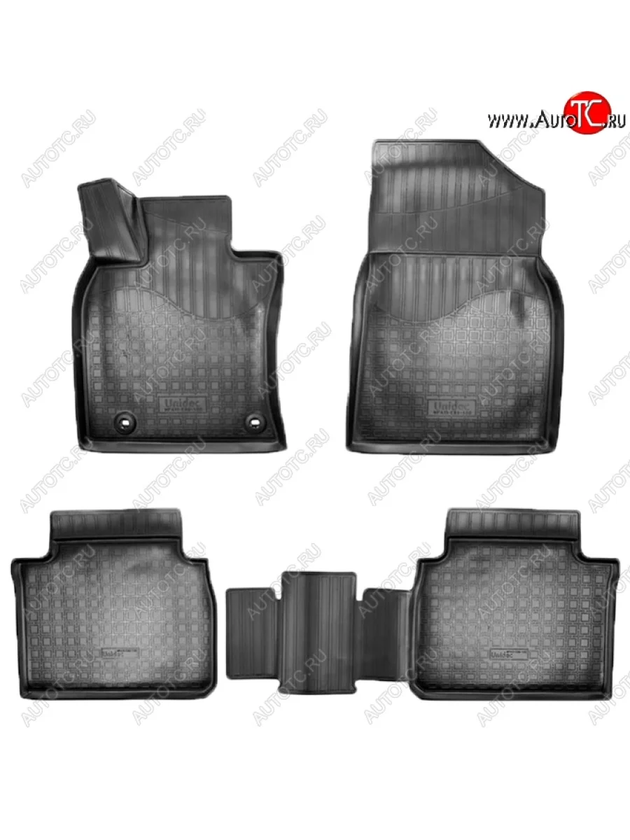 Коврики салонные Noplast (3D) Toyota Camry XV70 дорестайлинг (2017-2021) (Черные)  в Керчи Республика Крым