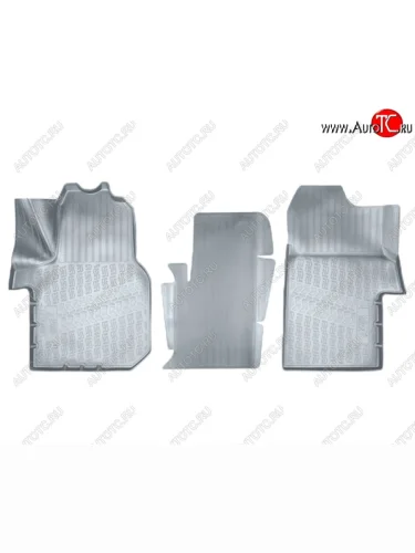 Коврики салонные Noplast (3D) (Серые) Volkswagen Crafter 2 (2017-2025)