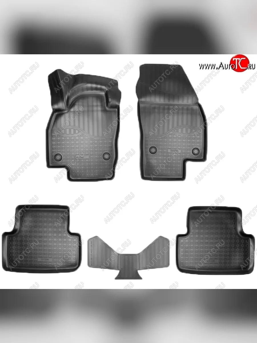 Коврики салонные Noplast (3D) Volkswagen T-Cross (2019-2025) (Черные)  в Самаре Самарской области