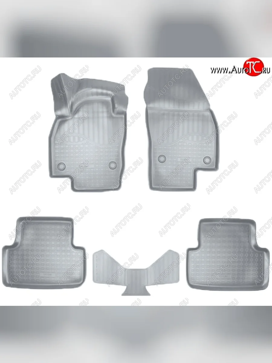 Коврики салонные Noplast (3D)  Volkswagen T-Cross (2019-2025) (Серые)  в Самаре Самарской области