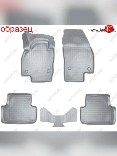 Коврики салонные Noplast (3D) (Серые) Volkswagen T-Roc  универсал (2017-2025)