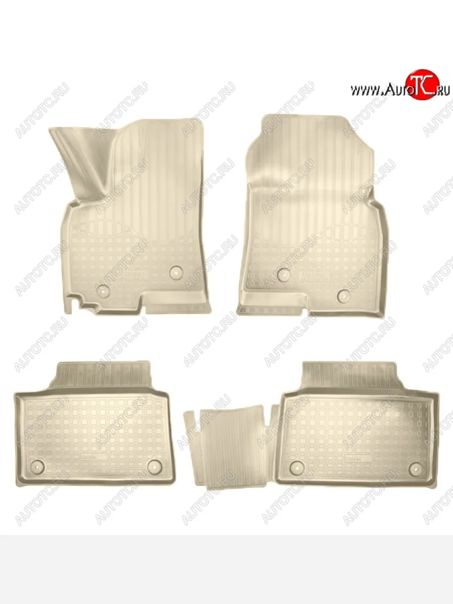 Коврики салонные Noplast (3D) Zotye Coupa B11F (2019-2021) (Бежевые)  в Керчи Республика Крым