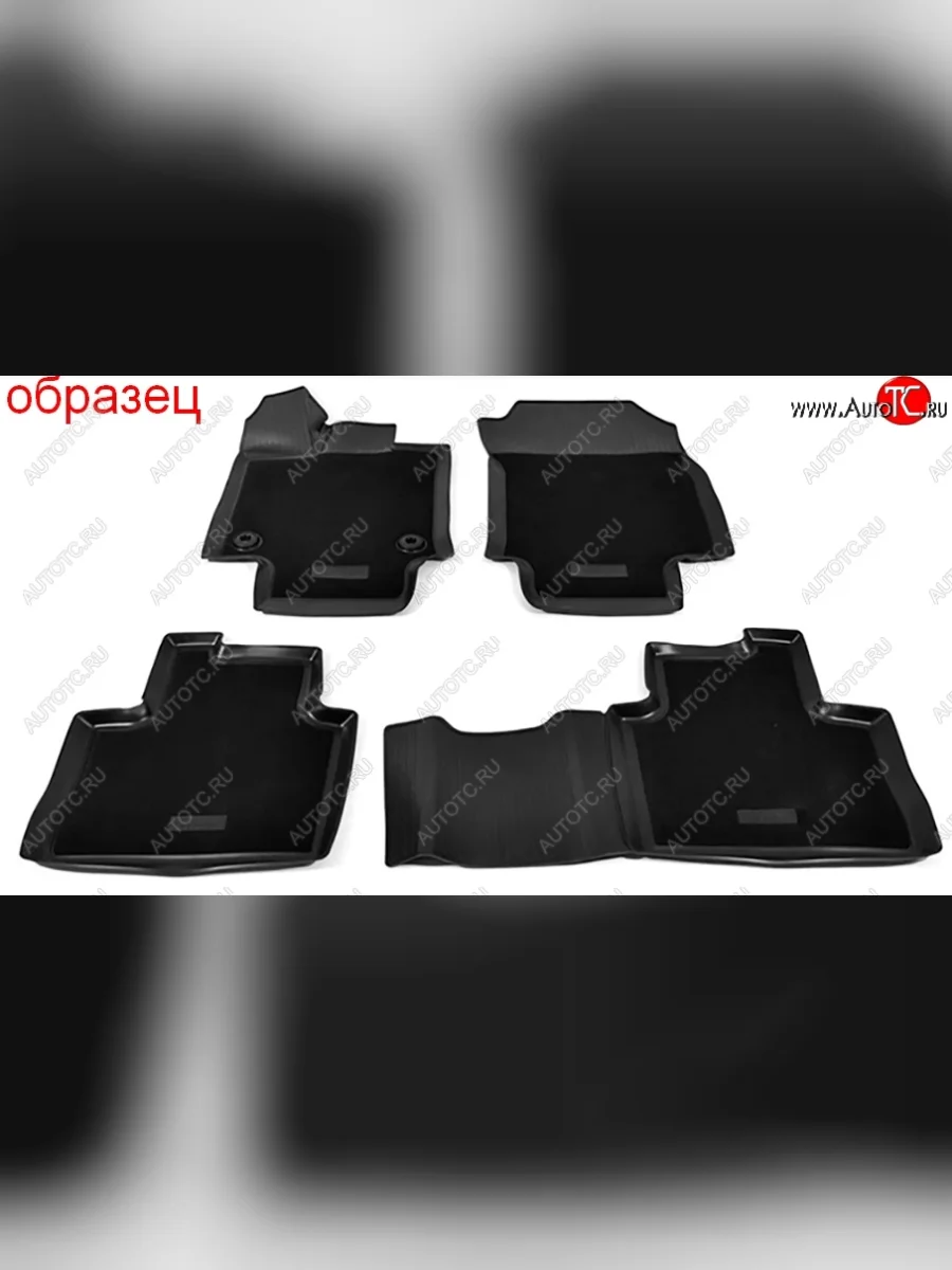 Комплект комбинированых ковриков в салон с повышенной износостойкостью Unidec (полиуретан, текстиль)  Hyundai Creta (2015-2021) GS (Черный)  в Керчи Республика Крым