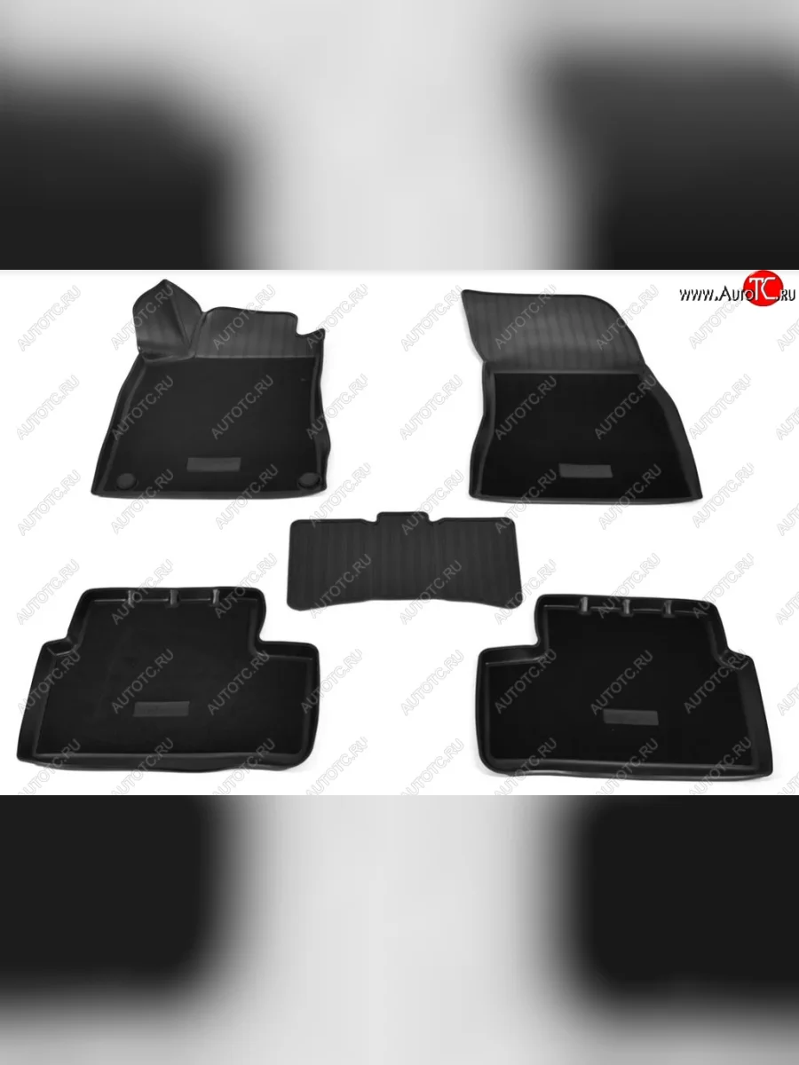 Комплект комбинированых ковриков в салон с повышенной износостойкостью Unidec (полиуретан, текстиль)  Mercedes-Benz  A class  W177, CLA class  C118 (Черный)  в Перми Пермском крае