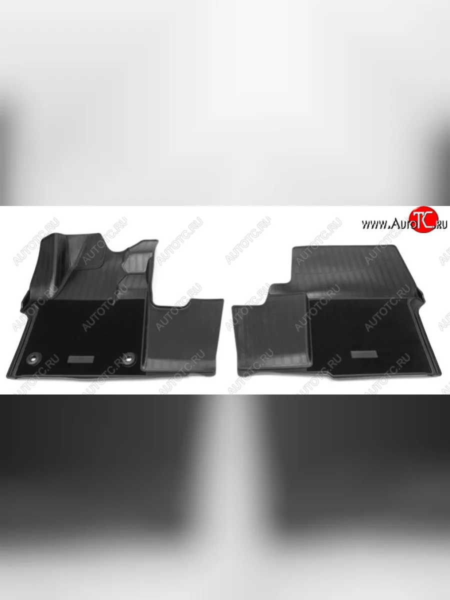 Комплект комбинированых ковриков в салон с повышенной износостойкостью Unidec (полиуретан, текстиль) CITROEN Jumpy (2016-2022) (Черный)  в Перми Пермском крае