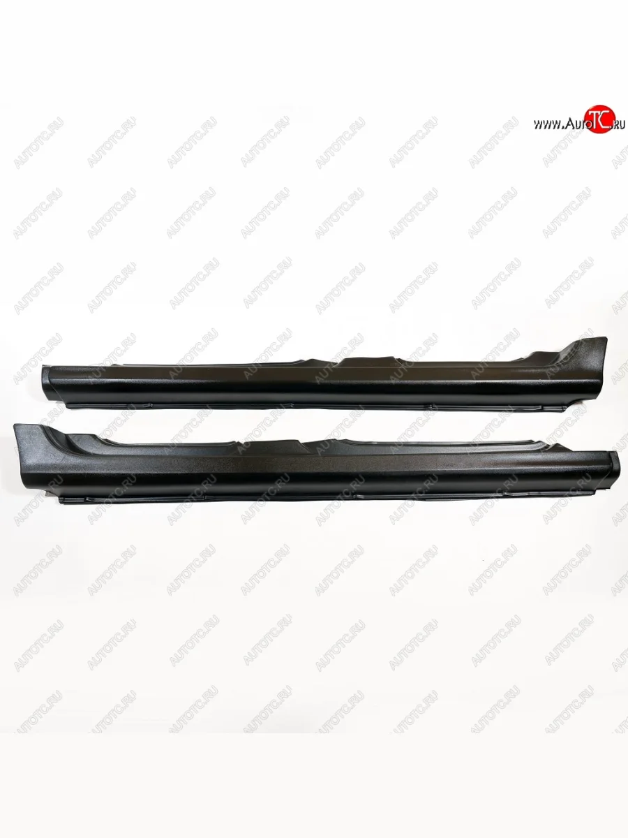 Пороги накладки Autodemic Datsun on-DO седан дорестайлинг (2014-2019) (Текстурная поверхность)  в Керчи Республика Крым