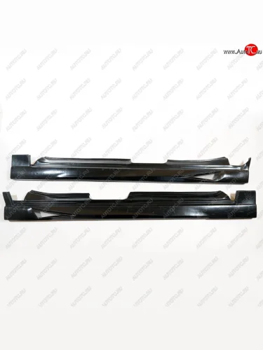 Пороги накладки Autodemic Широкая сетка (Текстурная поверхность) Лада ВАЗ Приора ( 2170,  2171,  2172) (2007-2014) седан дорестайлинг, универсал дорестайлинг , хэтчбек дорестайлинг