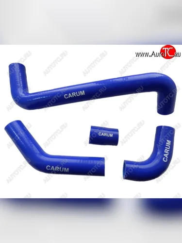 Патрубки радиатора (алюм. радиатор/карбюратор силикон) CARUM (комплект 4 шт.) Лада ВАЗ 2103 (1972-1984)