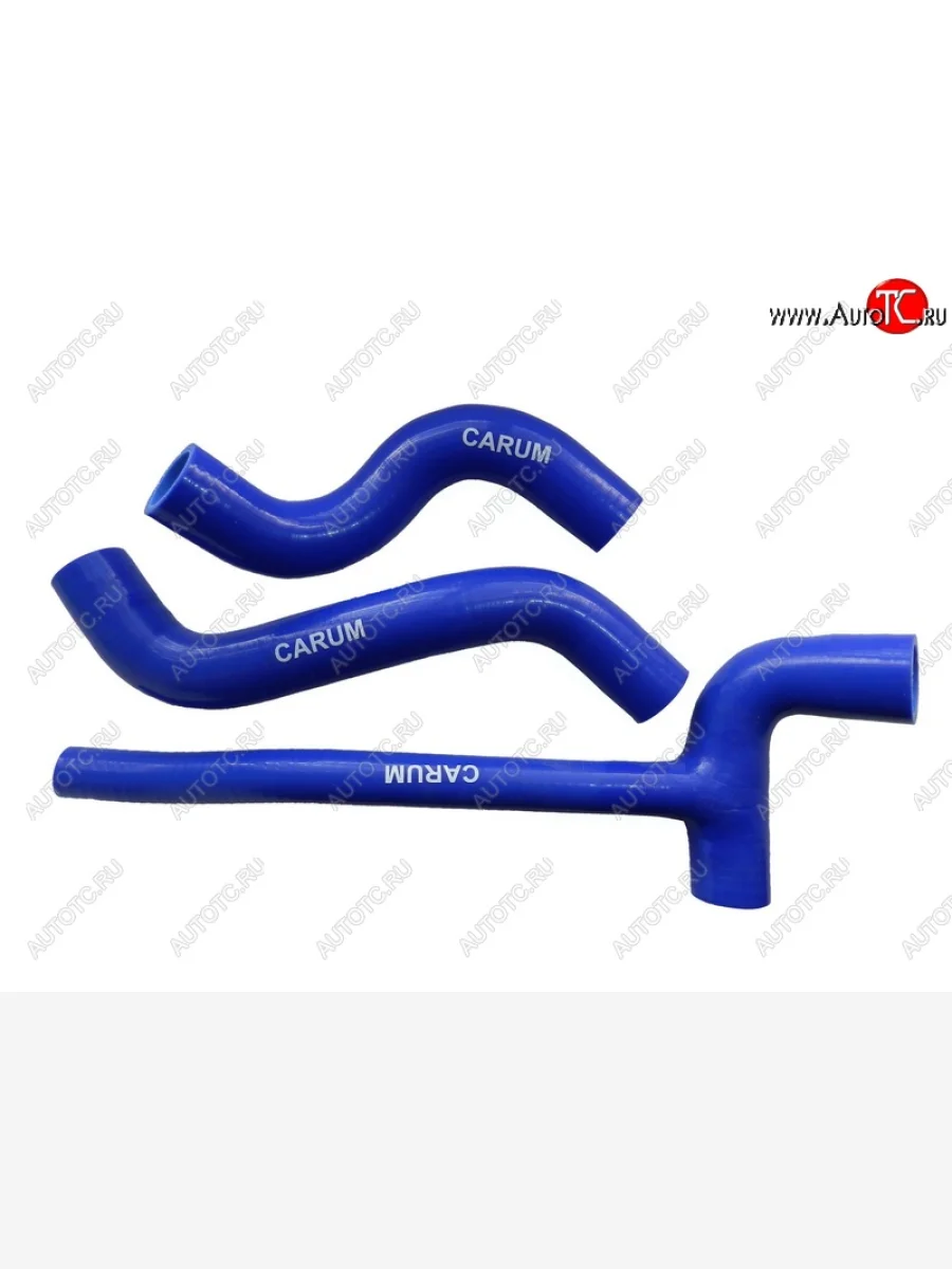 Патрубки радиатора (силикон) CARUM Лада ВАЗ 2123 (Нива Шевроле) 1 рестайлинг (2009-2020) (комплект 2 шт. + тройник)  в Керчи Республика Крым