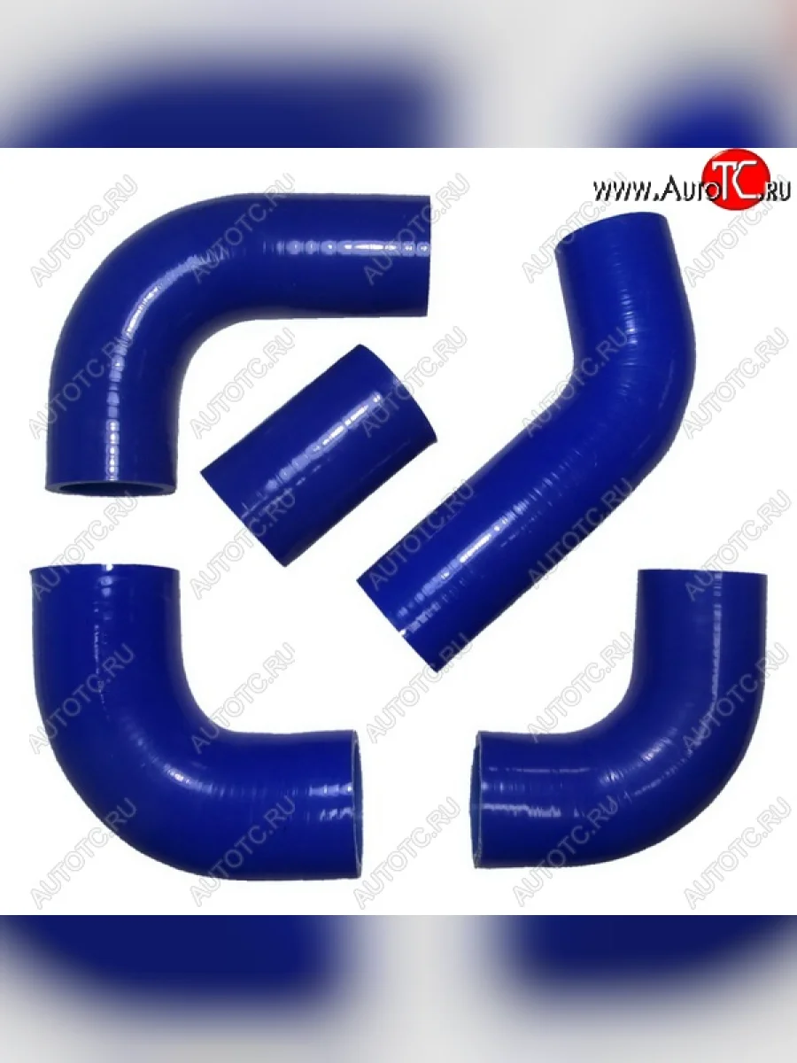 Патрубки радиатора (ЗМЗ-405 Е-2 силикон) CARUM ГАЗ ГАЗель 3302 дорестайлинг шасси (1994-2002) (комплект 5 шт.)  в Перми Пермском крае