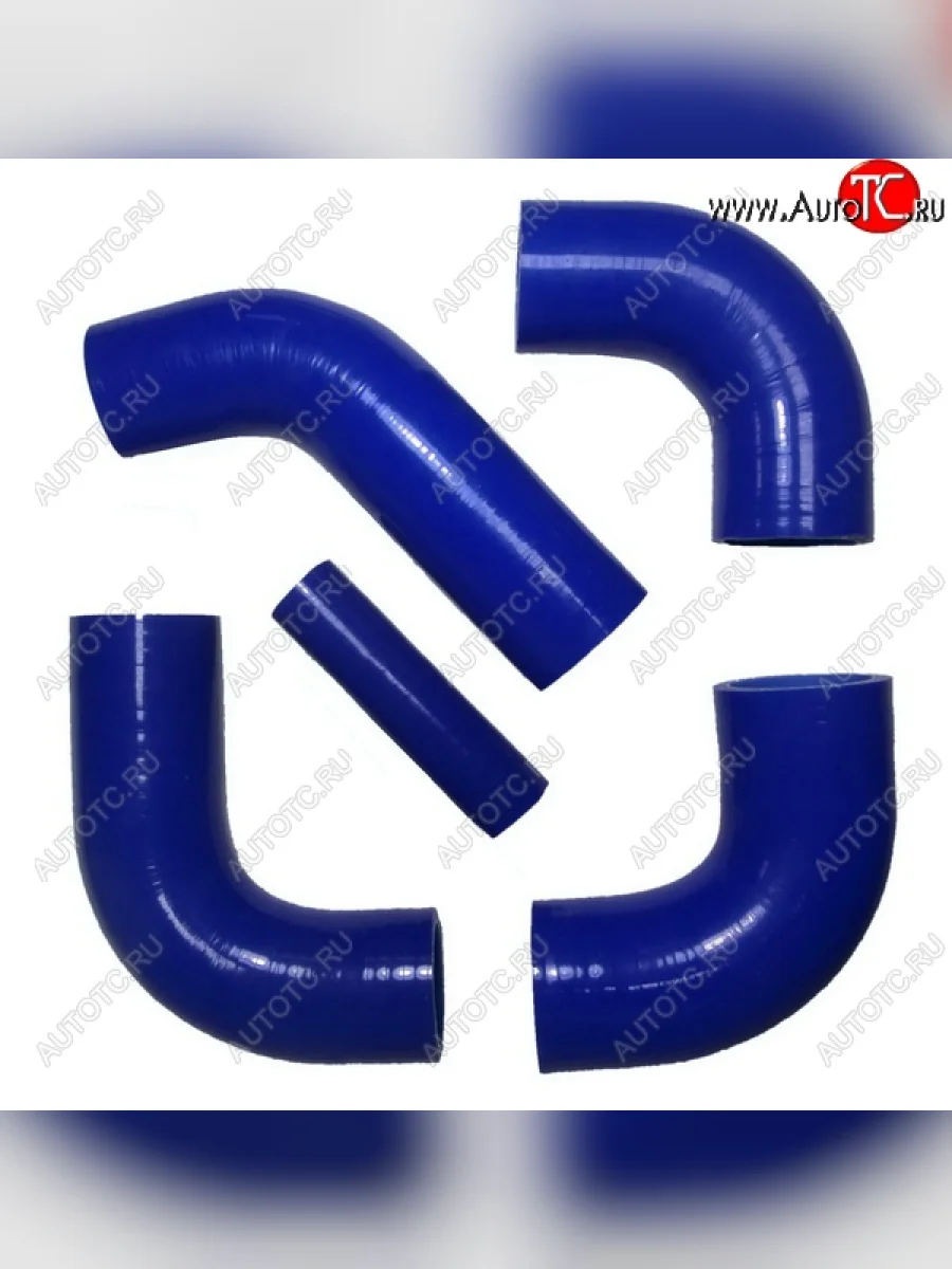 Патрубки радиатора (ЗМЗ-405 Е-3 силикон) CARUM ГАЗ Соболь 2217 автобус дорестайлинг  (1998-2002) (комплект 5 шт.)  в Перми Пермском крае