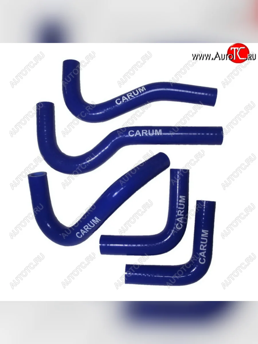 Патрубки радиатора печки (42164 Белава 124 Е-4 силикон) CARUM ГАЗ Соболь 2217 Бизнес автобус 2-ой рестайлинг автобус (2010-2025) (комплект 5 шт.)  в Перми Пермском крае