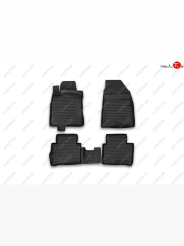 Комплект ковриков в салон Element 3D (полиуретан) Nissan Tiida  1 C11 (2004-2014) хэтчбэк дорестайлинг, Япония, седан рестайлинг, хэтчбек рестайлинг