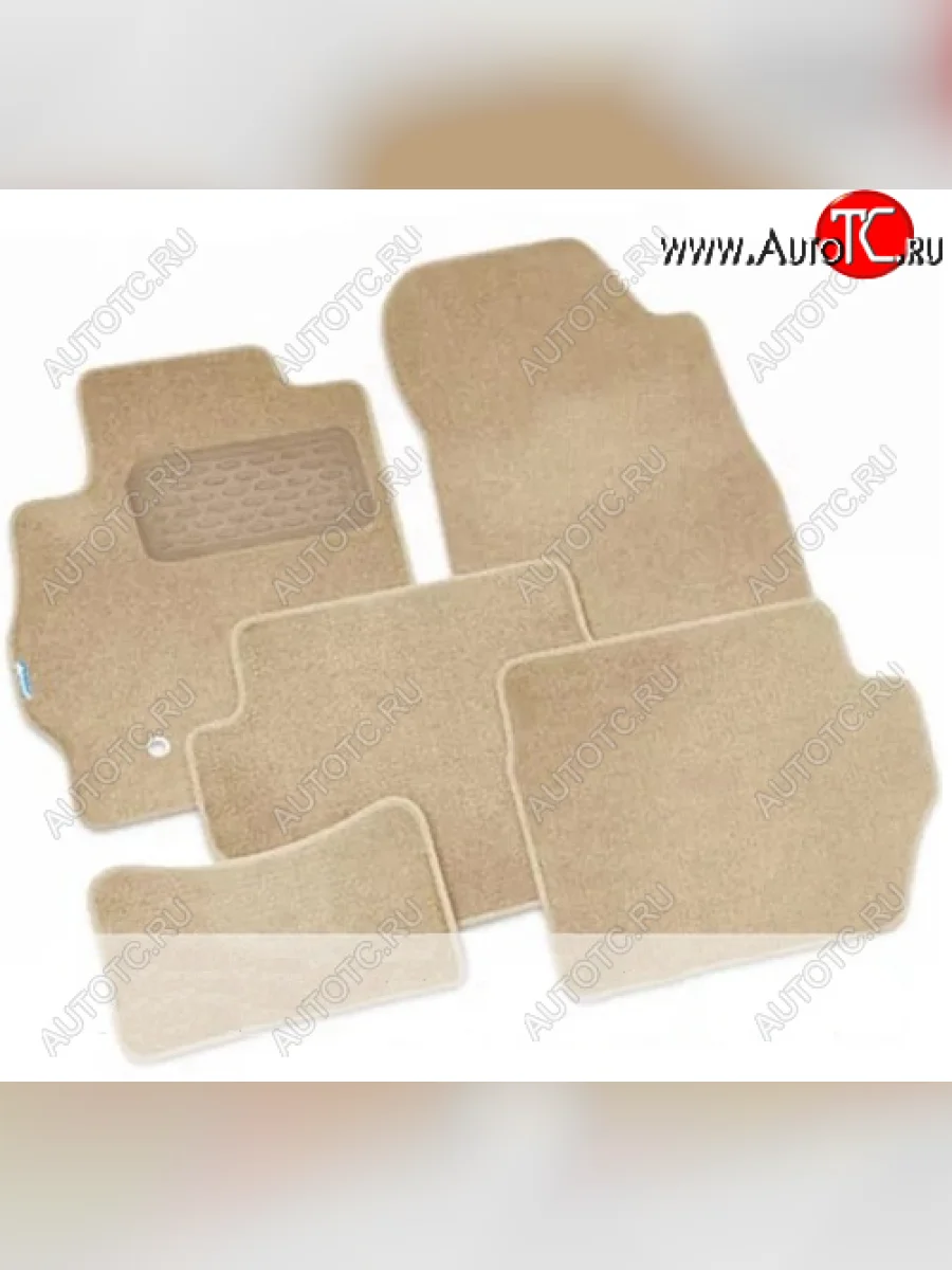 Комплект ковриков в салон Autofamily (текстиль) Peugeot 207 WC хэтчбэк 5 дв. дорестайлинг (2006-2009) (Бежевый)  с доставкой в г. Пермь