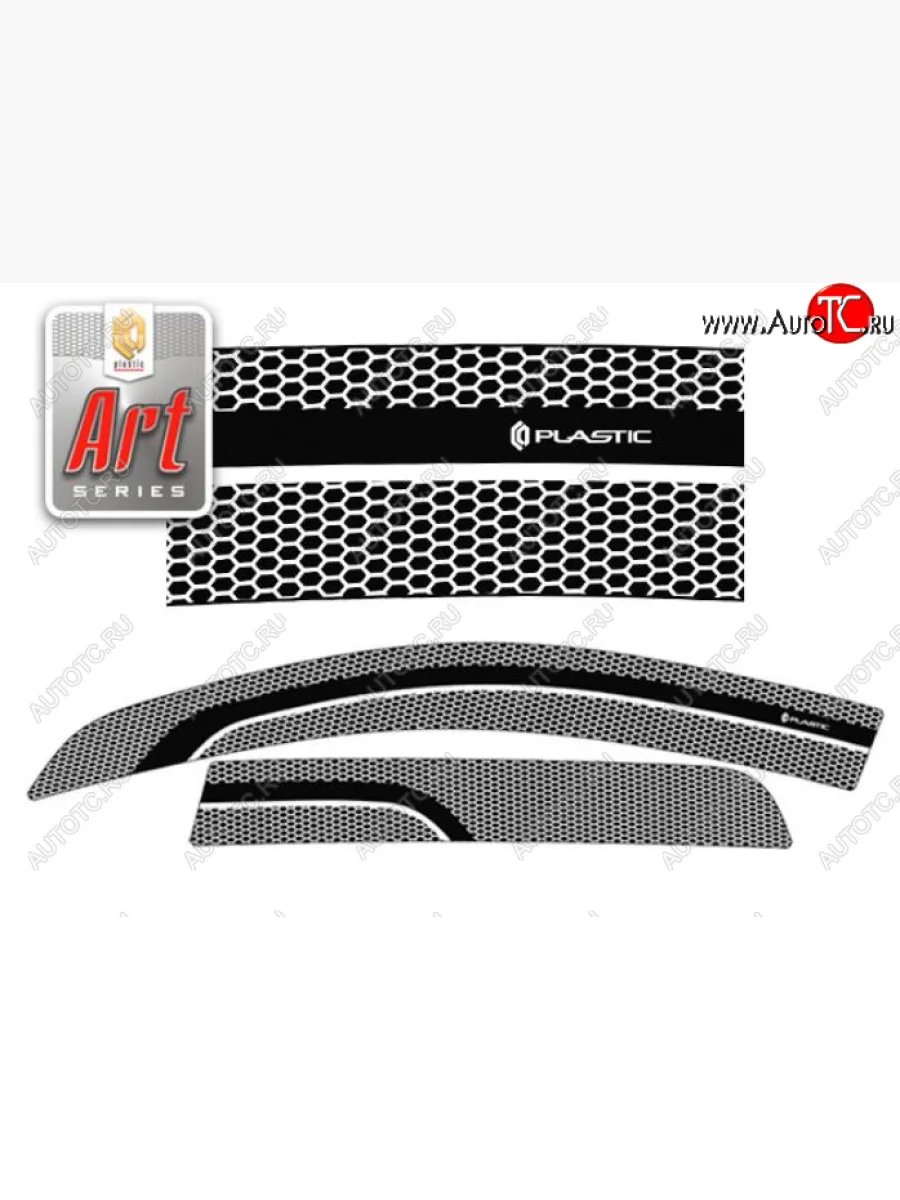 Дефлектора окон CA-Plastiс  Nissan Terrano (2013-2022) D10 (Серия Art графит)  в Керчи Республика Крым