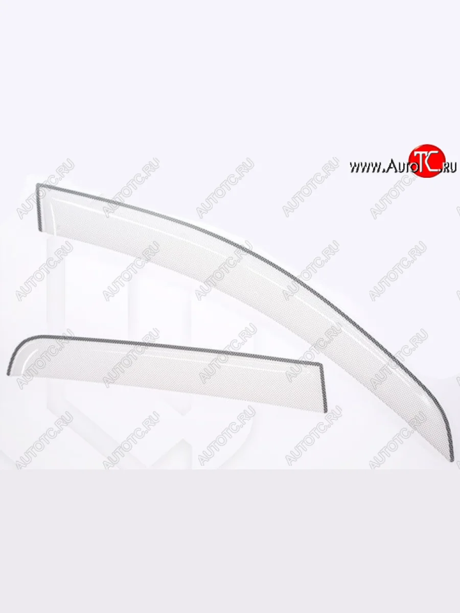 Дефлектора окон CA-Plastiс  ГАЗ Волга Сайбер (2008-2010) (Шелкография белая)  в Керчи Республика Крым