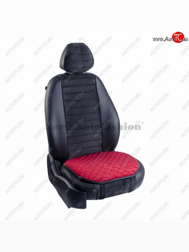 Подушка для сиденья универсальная Lord Autofashion Комфорт+ (велюр) (Красный) 