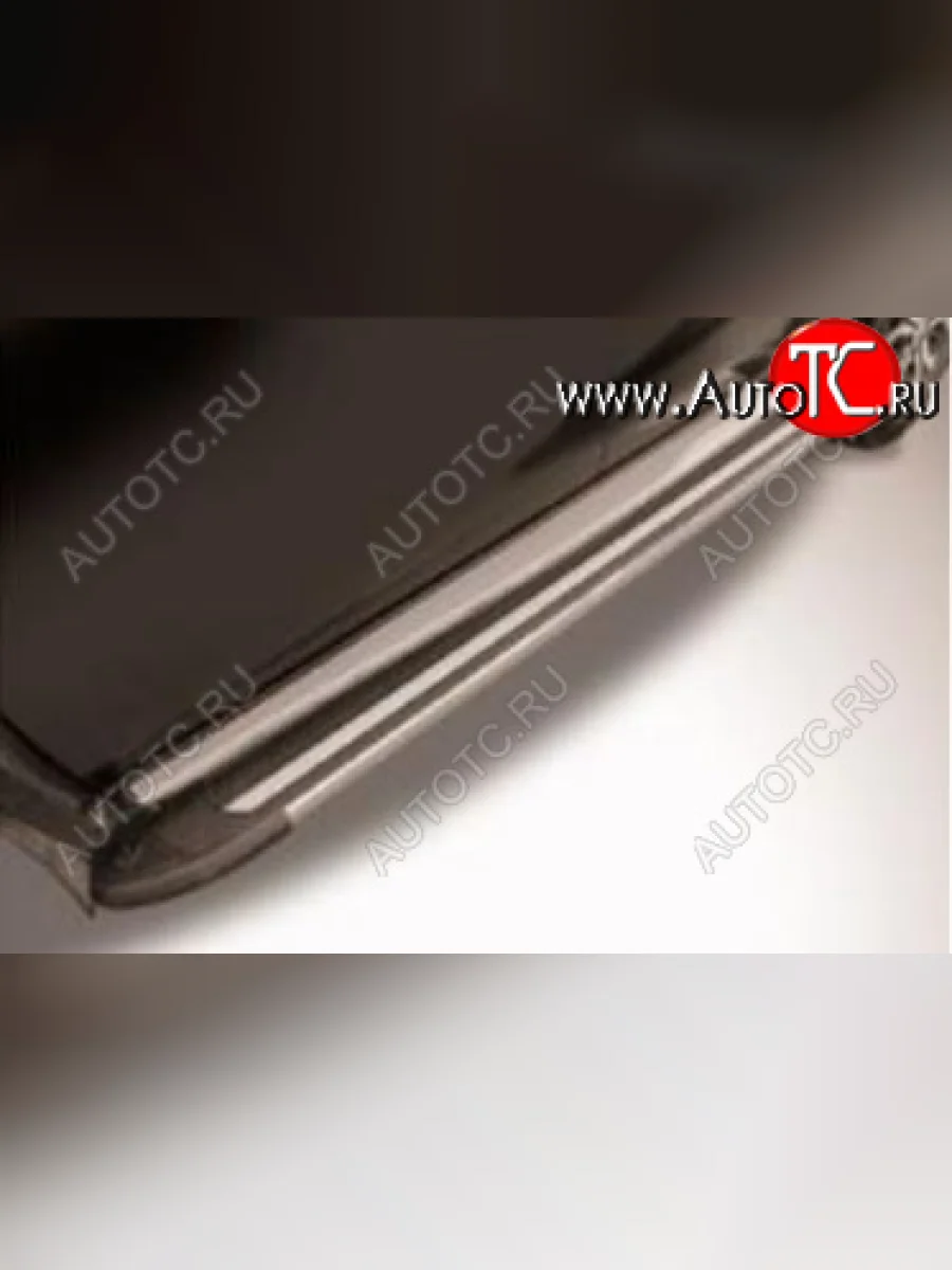 Алюминиевые порожки для ног Slitkoff ❞Luxe Black❝ Nissan Terrano D10 рестайлинг (2016-2022)  в Керчи Республика Крым