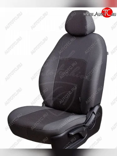 Чехлы для сидений Lord Autofashion Дублин (жаккард, 60/40) (Оникс серый, вставка Сеул серый) Renault Duster HS рестайлинг (2015-2021)