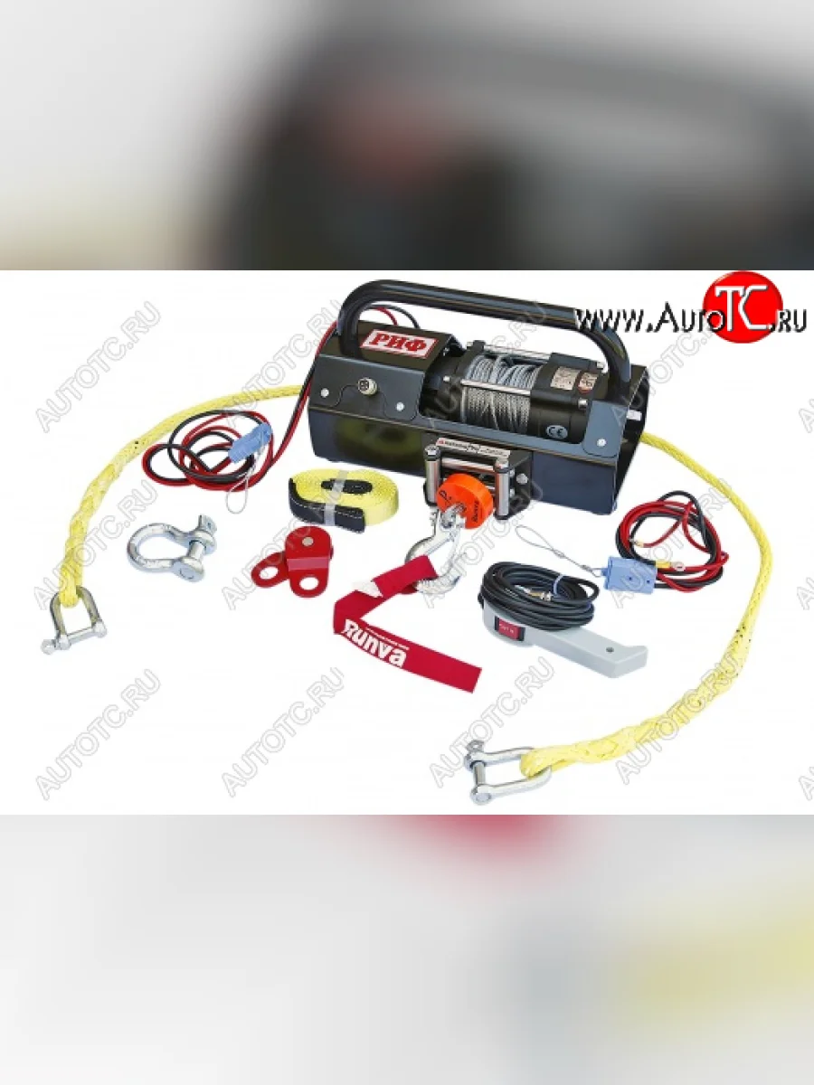 Лебёдка переносная РИФ 3500A (стальной трос) GMC Yukon GMT1YC (2020-2025) (C малой площадкой и проводами)  с доставкой в г. Керчь