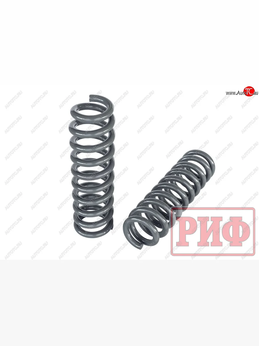 Комплект передних усиленных пружин РИФ (лифт 40 мм, бензин - 50-100 кг, дизель - 0-50 кг) Toyota Fortuner AN160 рестайлинг (2020-2025)  в Керчи Республика Крым