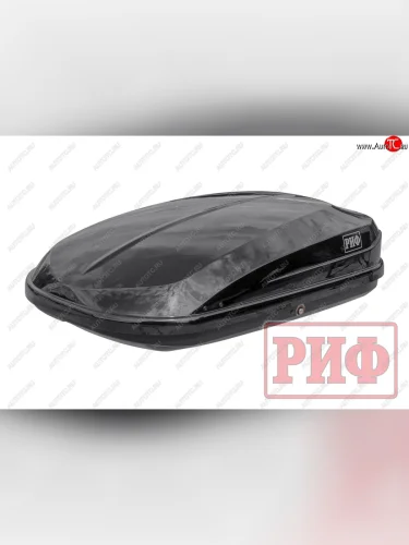 Багажный бокс (360 л/139,5х90,5х39,5 см, двустороннее открывание) РИФ Курорт на крышу (Черный глянец) 