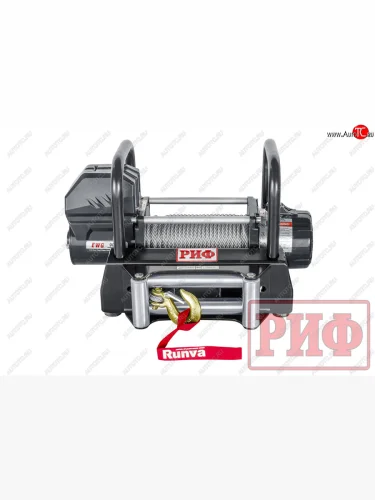 Лебёдка переносная РИФ 9000U (стальной трос) (c площадкой на цепях и проводами) GMC Yukon GMT1YC (2020-2025)