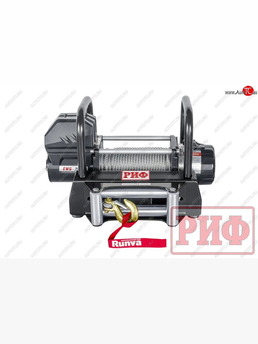 Лебёдка переносная РИФ 9000U (стальной трос) GMC Yukon GMT1YC (2020-2025) (c площадкой на цепях и проводами)  с доставкой в г. Керчь