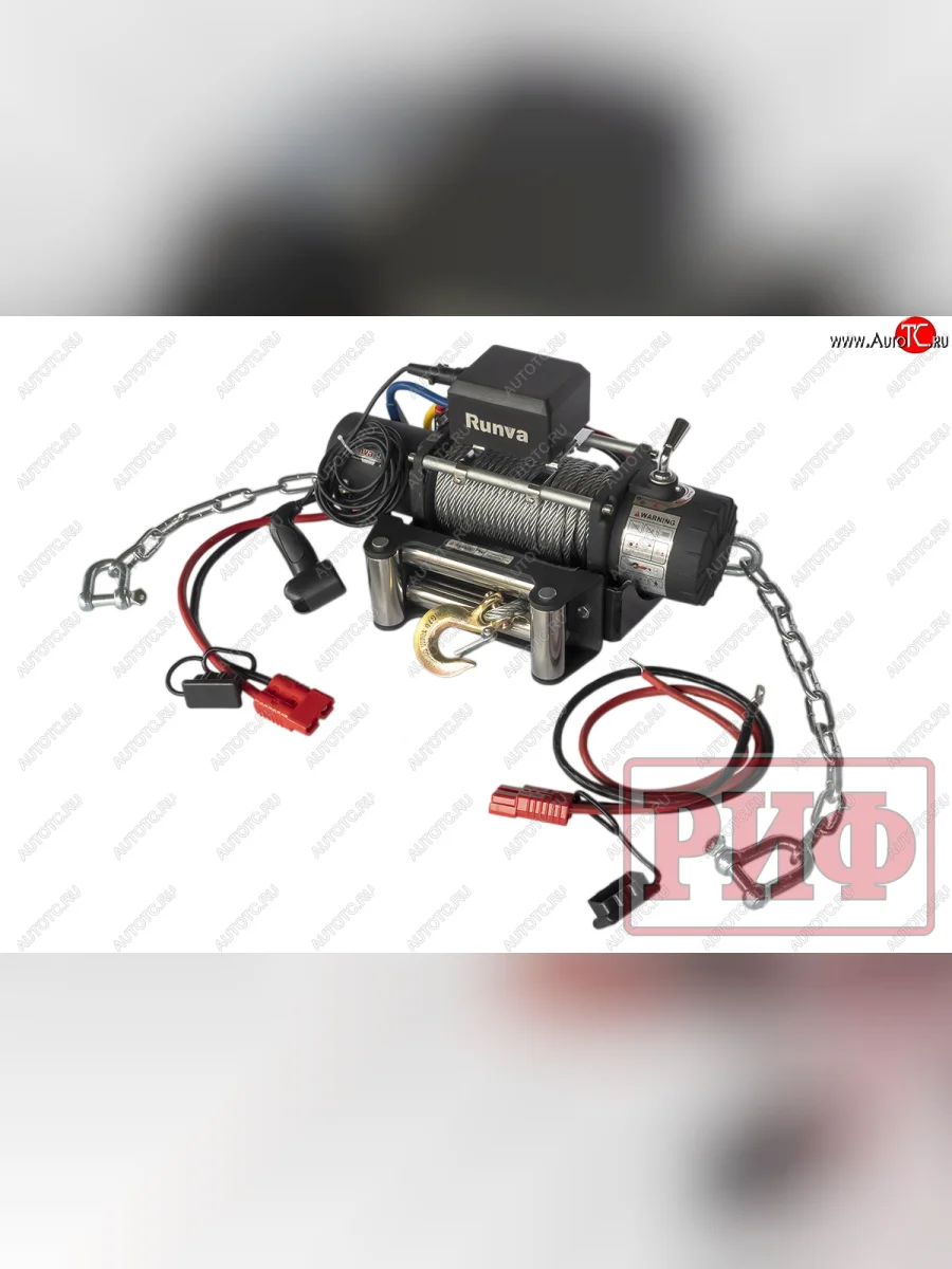 Лебёдка переносная РИФ 9500S (стальной трос) Sym QuadRaider 600 (2010-2025) (C облегчённой площадкой на цепях и проводами)  в Керчи Республика Крым