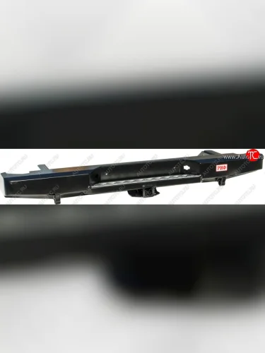 Бампер задний силовой РИФ (С квадратом под фаркоп) Nissan Navara  2 D40 (2004-2016) дорестайлинг, рестайлинг