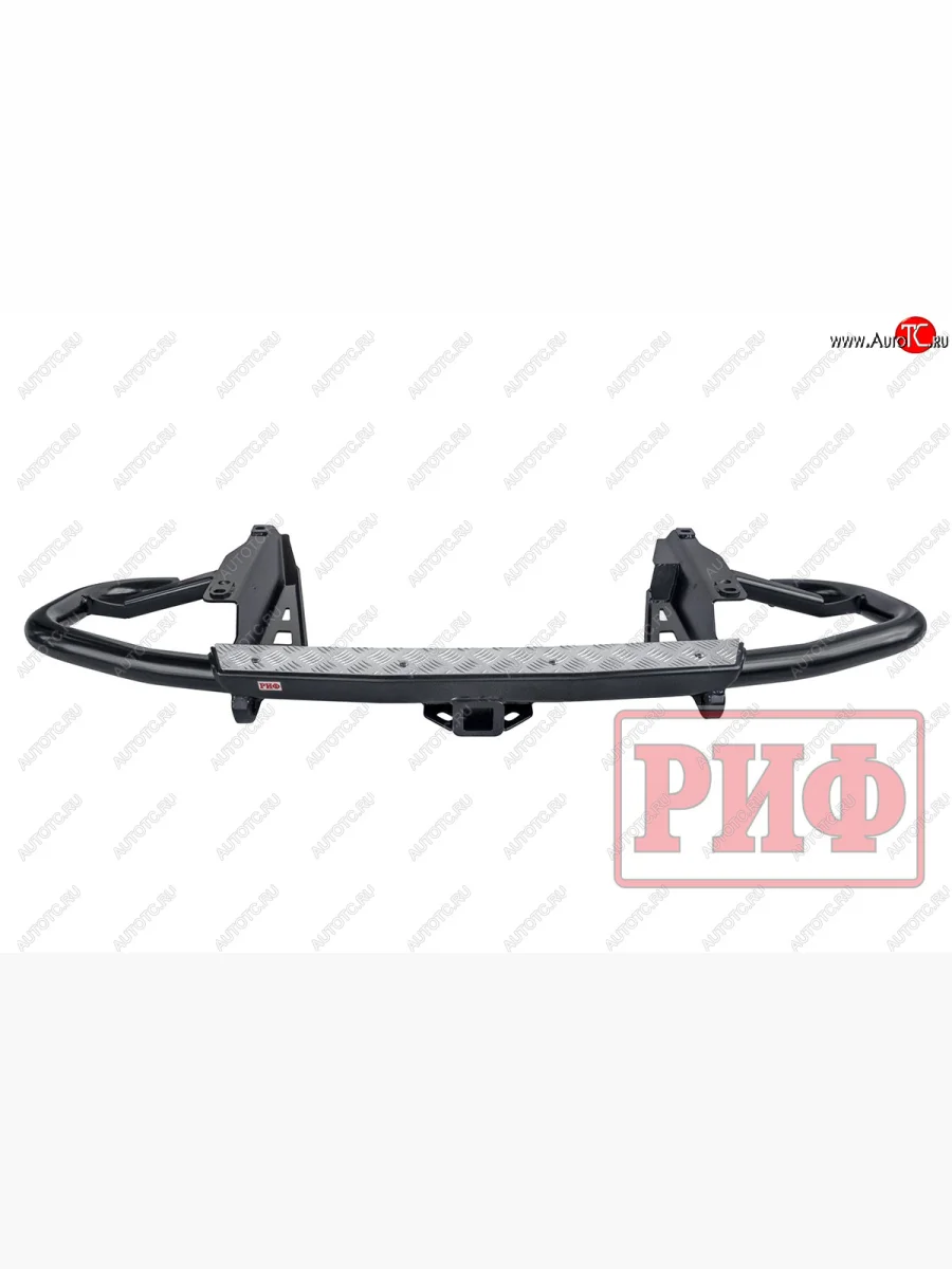 Бампер задний силовой РИФ  Toyota Land Cruiser Prado (2002-2009) J120 (С квадратом под фаркоп)  в Самаре Самарской области