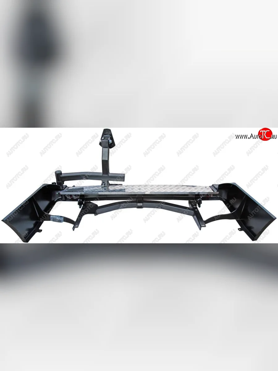 Бампер задний силовой РИФ  Toyota Land Cruiser (1998-2007) 10 100 (С квадратом под фаркоп, калиткой и фонарями)  с доставкой в г. Керчь