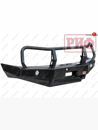 Бампер передний силовой РИФ (С дополнительными фарами и защитной дугой) Toyota Land Cruiser 10 100 1-ый рестайлинг (2002-2005)